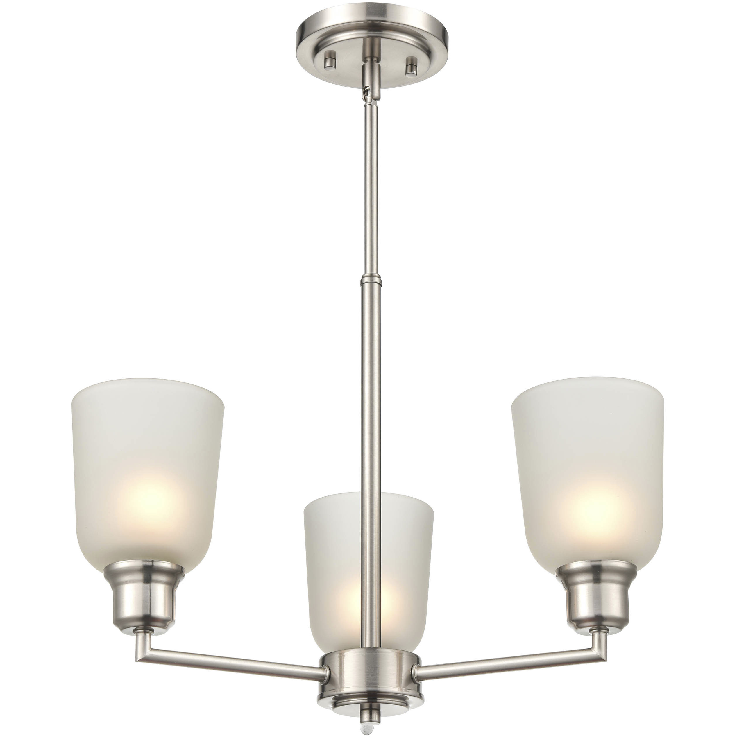 Amberle 3 Light 19.5 inch Brushed Nickel Chandelier Ceiling Light